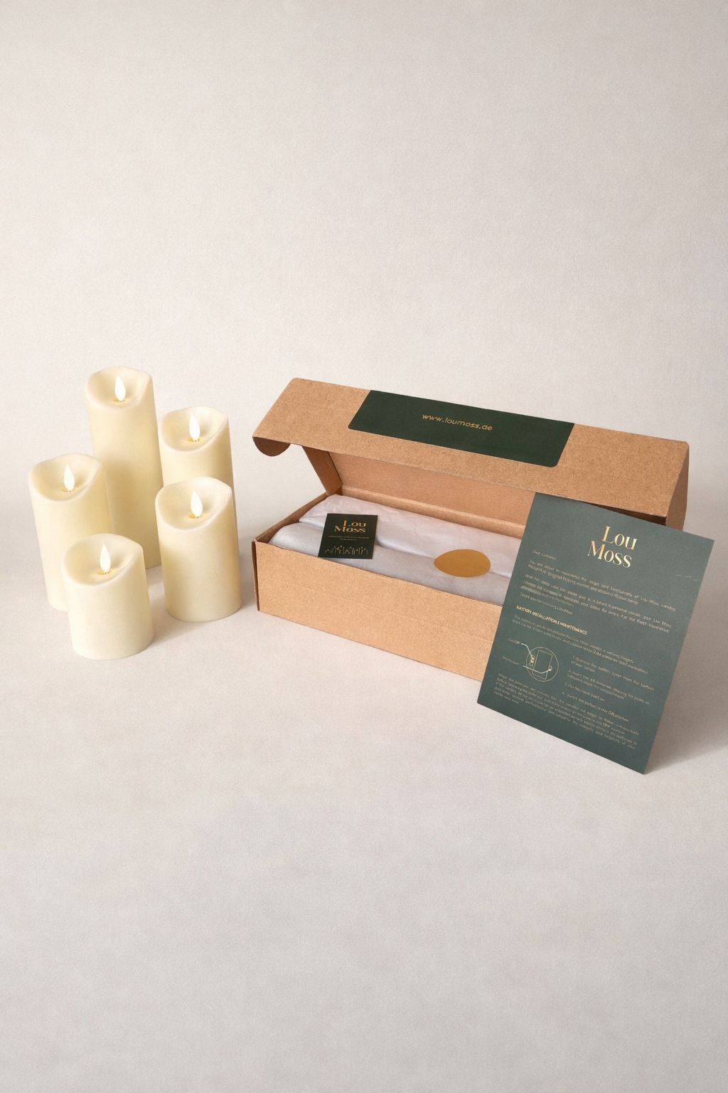 Premium Flameless Candle Set